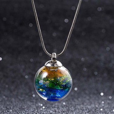 Dream World Ball Charm Necklace – Glaze Ball Pendant